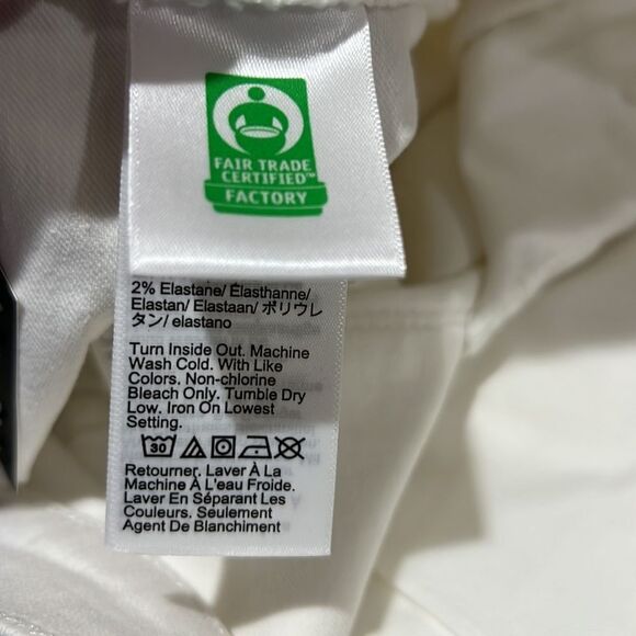 J. Crew Factory 9" mid-rise skinny jean in signature stretch  White NWT - Picture 10 of 12